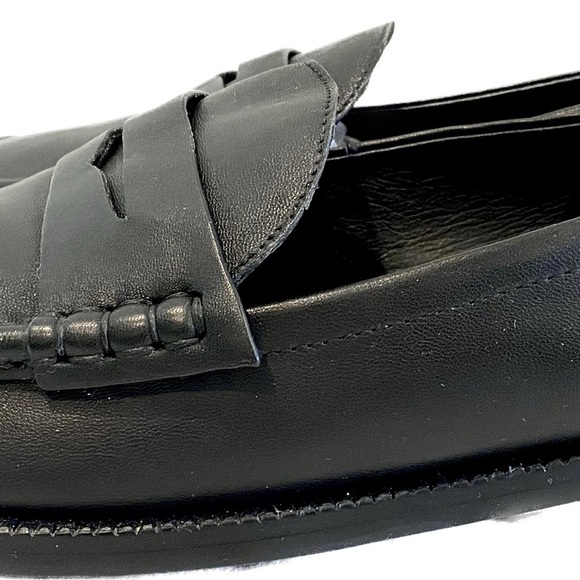 SEED HERITAGE Kendall Leather Penny Loafer in True Black Size 8.5 U.S. / 39 EU - Picture 4 of 15